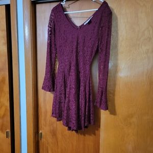 Cute wine colored dress